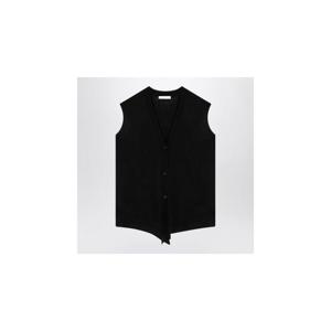 THE ROW 블랙 울 조끼 카디건 8266Y590XHTHERO-BLK