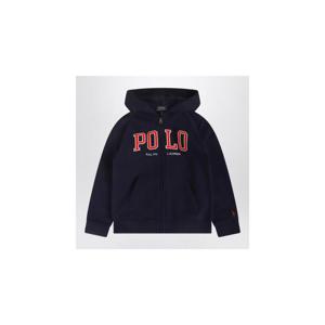 POLO RALPH LAUREN Navy blue zip hoodie with logo 322950835001COXHPOLOR-NA