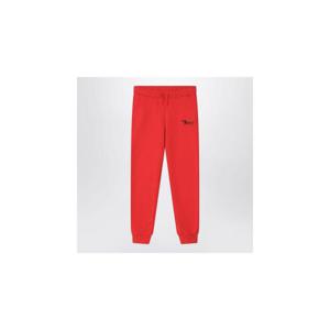 MINI RODINI 레드 오가닉 코튼 조깅 바지 2473012342COXHMIRO-RE