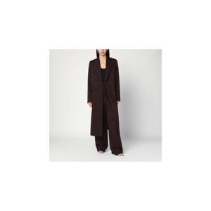 STELLA MCCARTNEY Double breasted plum wool coat 6601213GU700XLSTELL-6008
