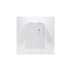 POLO RALPH LAUREN 로고가 있는 흰색 코튼 저지 320843804004COXHPOLOR-WHT