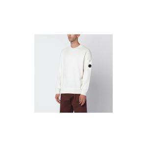 CP COMPANY White wool and cotton sweater 19CMKN198A110468AXLCPCOM-103