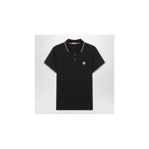 MONCLER Blue short sleeve polo shirt 8A7030084556XLMONCL-77X