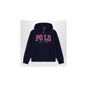 POLO RALPH LAUREN 로고가 있는 네이비 블루 코튼 블렌드 스웨트셔츠 323950835001COXHPOLOR-RN