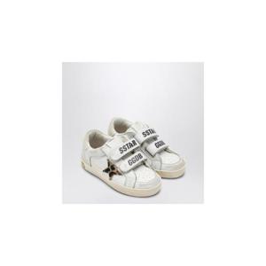 GOLDEN GOOSE 레오파드 무늬 별이 달린 흰색 올드 스쿨 스니커즈 GJF01030F008037XMGOLDE-82823