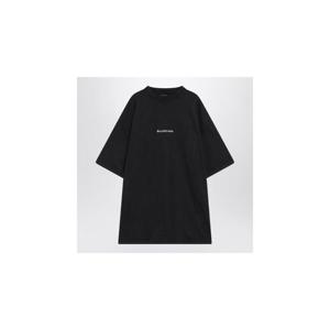 BALENCIAGA Faded black dry fleece Uniform Merch T shirt 831305TSVH4XLBALEN-1041
