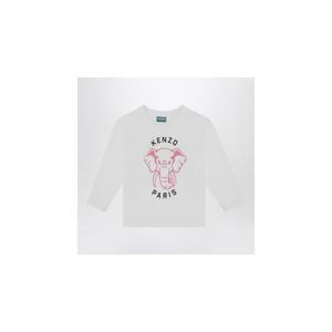 KENZO 로고가 있는 흰색 코튼 티셔츠 K60706-BCOXHKENZO-10P