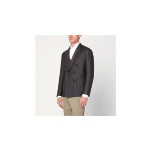 TAGLIATORE Brown wool double breasted jacket 1SMC20K060109XLTAGLT-M3192