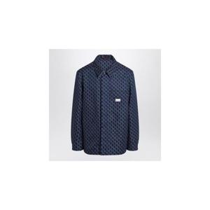 GUCCI Blue white jacket with GG Shadow 813998ZAR26XIGUC-4069