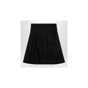 BURBERRY 블랙 코튼 블렌드 스커트 8095751159906XHBURBE-A1189