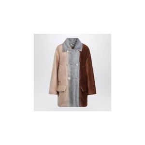 FENDI Double breasted color block coat FJ7640AYNSXLFENDI-F1T6N