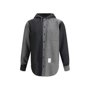 THOM BROWNE Hooded Shirt Jacket MWL419F00473982