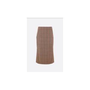 DRIES VAN NOTEN Sibyl check wool midi skirt 0108289048701