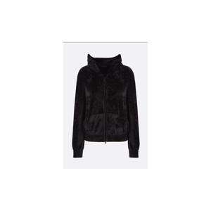 BALENCIAGA 로고 크리스탈 벨벳 후디 751792TOV101000