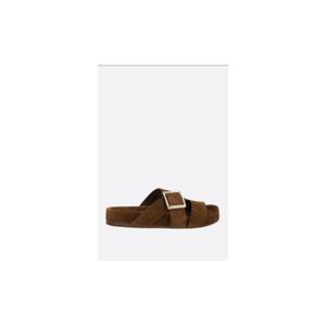 LOEWE Ease Buckle flat sandals in suede L815465XAL3100