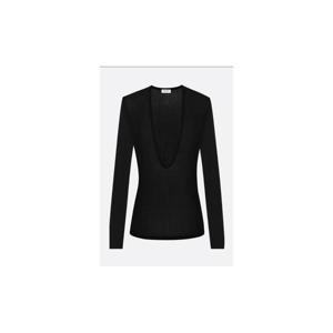 SAINT LAURENT 비스코스 니트 탑 783451Y75YK1000