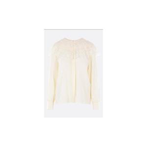 CHLOE crepe de chine and lace shirt CH25AHT56077114