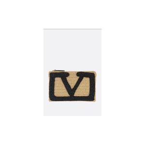 VALENTINO GARAVANI Viva Superstar pouch in synthetic raffia 7W2P0AR2NQAEX9
