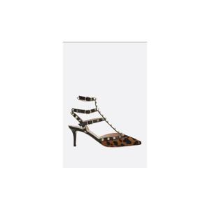VALENTINO GARAVANI Rockstud slingbacks in pony hair 7W0S0375AMXAB7