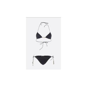 OSEREE Glazed Lumiere bikini in lurex LZTF257BLACK