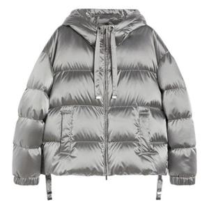 25 FW 막스마라 더 큐브 Crochet 크로셰 패딩 다운 자켓 실버 2529486165000 001