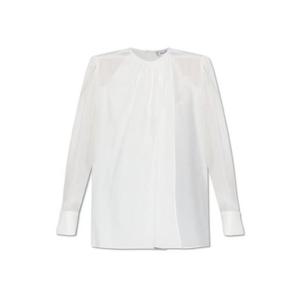 25 FW 막스마라 Carol 캐롤 실크 화이트 롱슬리브 탑 CAROL2521116051