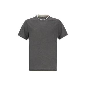 브루넬로 쿠치넬리 반팔 티셔츠 MD8217427 CWD40 GREY