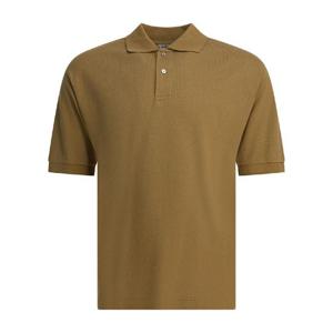 AURALEE Heavy cotton polo shirt A25SP01SKKHAKI BEIGE