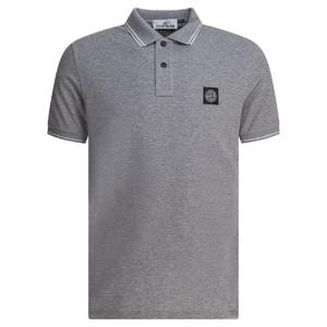 STONE ISLAND Organic cotton and elastane pique polo shirt 22002SCS0018V0M64