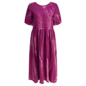 GANNI Denim midi dress with open back J1672088