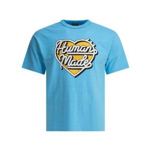 HUMAN MADE Cotton T shirt with logo HM29CS032BLUE