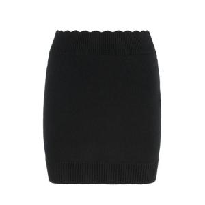 끌로에 울  캐시미어 니트 피티드 미니 스커트 CH25WMJ05570 001