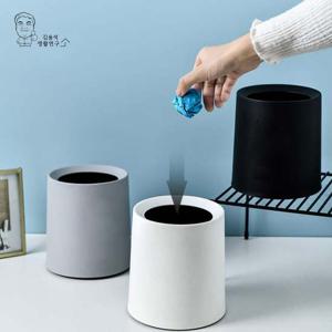 심 플 오픈형 화장대 책상 미니 쓰레기통 휴지통