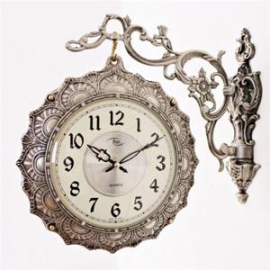 (정품) 앤틱 템플 양면시계(실버) 예쁜벽시계 인테리어벽시계 고급벽시계 거실벽시계 저소음