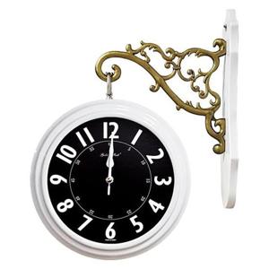 GB2306 교육용 양면 벽시계 화이트 블랙 제조한국 양면시계 인테리어시계 유아동시계 교육용시계