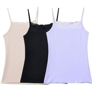 (뵈뵈)천연섬유 인견 쿨 레이스 끈나시 GWM