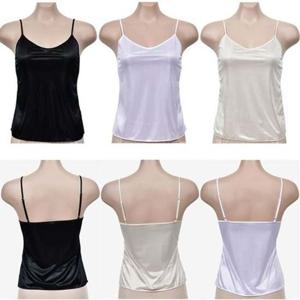 (뵈뵈)새틴 무지 부드럽고 편안한 여성 끈런닝 GWM