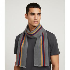 폴스미스 스트라이프 헤링본 울 머플러 M1A 454D AS22 76A