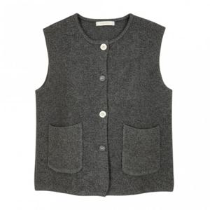 [페이지플린]라운드넥 포켓 니트 조끼 F5DVT500