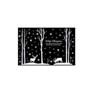 크리스마스 유리창 스티커 숲속의 루돌프 중형 크리스마스가랜드 크리스마스홈파티 성탄장식 포인트스티커 크리스마스시트지