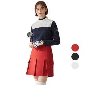 페라어스 여성 국산가을 주름 허리반밴딩 골프 스커트 ASF5BU4298