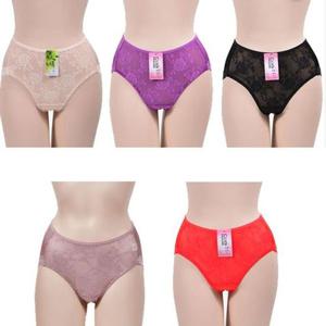 (창민)플라워 망사 패턴 여성 맥시 햄팬티 GWM