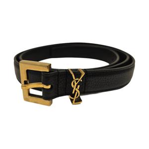 [생 로랑]554465DTI0W1000(스퀘어 버클 슬림벨트_금장)