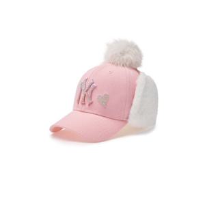 MLB모자 JQT 7FWM44046-50PKL 베이직 스톤 로고 폼폼 귀달이 캡 뉴욕양키스