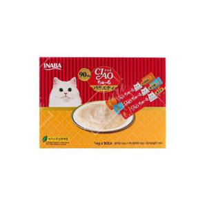 이나바 챠오츄르 버라이어티 90개입 고양이간식 츄르 챠오츄르 쭈르 쥬르 짜먹는고양이간식 고양이이유식 애묘간식 쮸르 고양이사료 냥이간식 츄릅