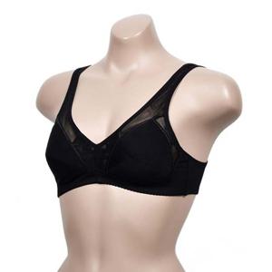 여성 통기성 인견 풀컵브라 노와이어 망사 부직포브라