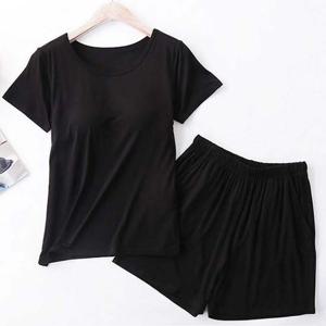 여름 시원한 홈패션 여성 가벼운 잠옷 반팔 반바지