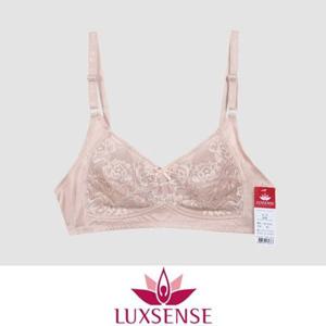 (럭센스)플라워 망사 풀컵 노와이어 B컵 브라 GWM