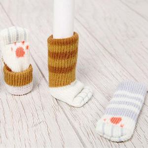 고양이 니트 식탁 의자 소음방지 발커버 양말 4P