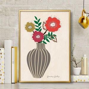 북유럽그림액자 꽃병 화병 꽃 인테리어 A3 VASE2 북유럽그림 북유럽인테리어 꽃그림 꽃병그림액자